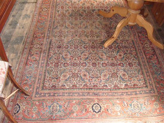 Feraghan rug, ivory field with mir-i-bota pattern
